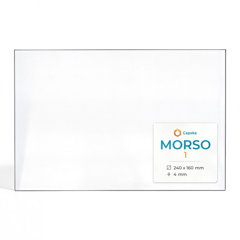 Vitre Morso 1 - Verre Rectangle pour poêle à bois