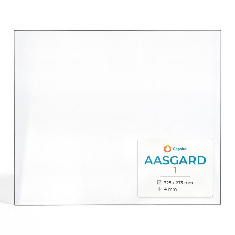 Aasgard 1 Glass - Rectangular Panel for Wood Burning Stove
