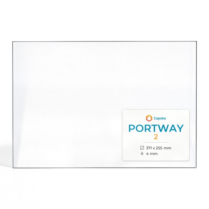 Vitre Portway 2 - Verre Rectangle pour poêle à bois