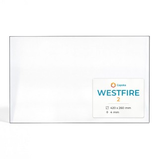 Westfire 2 Glas - Rechteck Kaminglas für Kaminofen