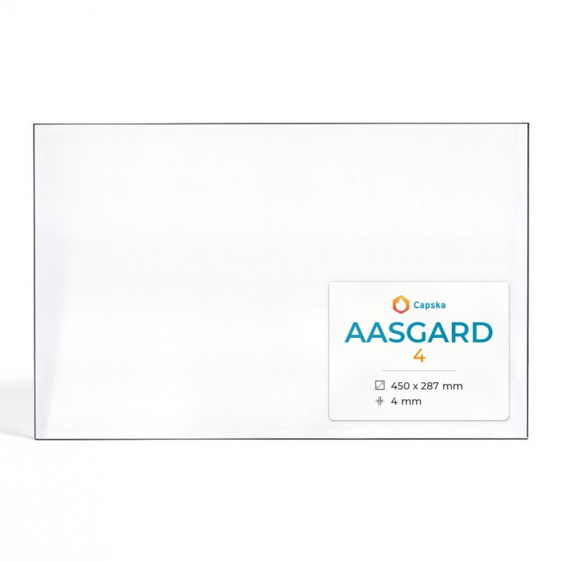 Vitre Aasgard 4 - Verre Rectangle pour poêle à bois