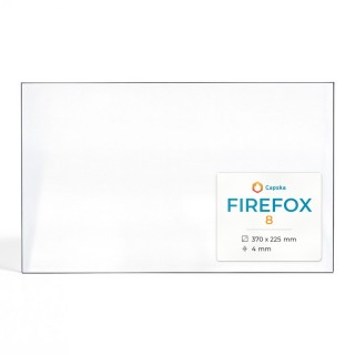 Vitre Firefox 8 - Verre Rectangle pour poêle à bois