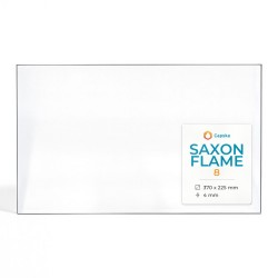 Saxon Flame 8 Glas - Rechteck Kaminglas für Kaminofen