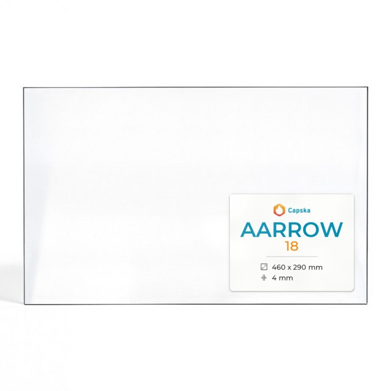Vitre Aarrow 18 - Verre Rectangle pour poêle à bois