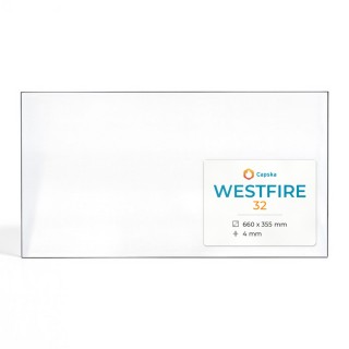 Westfire 32 Glas - Rechteck Kaminglas für Kaminofen