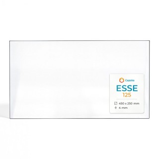 ESSE 125 Glas - Rechteck Kaminglas für Kaminofen