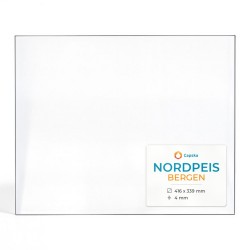 Nordpeis BERGEN Glass - Rectangular glass panel for wood burning stove