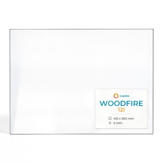 Woodfire 12I Glas - Rechteck Kaminglas für Kaminofen