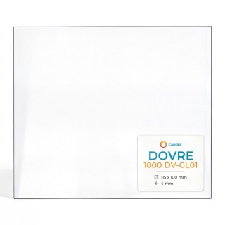 Vitre Dovre 1800 DV-GL01 - Verre Rectangle pour insert