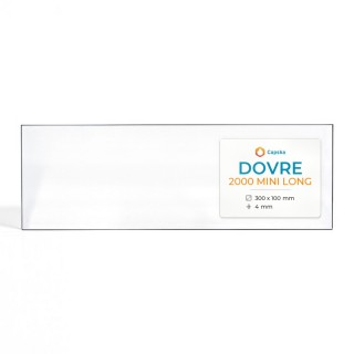 Dovre 2000 MINI LONG Glass - Fireplace Insert Panel