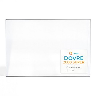 Dovre 2000 SUPER Glas - Rechteck Kaminglas für Kaminofen