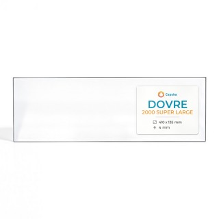 Dovre 2000 SUPER LARGE Glas - Rechteck Kaminglas für Kaminofen