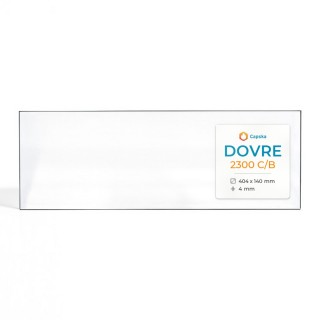 Dovre 2300 C/B Glas - Rechteck Kaminglas für Kaminofen