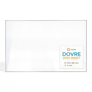 Vetro Dovre 2510 INSET - Vetro Rettangolo per inserto caminetto