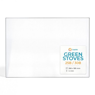 Green Stoves 25B / 30B Glas - Rechteck Kaminglas für Kaminofen