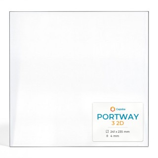 Vitre Portway 3 2D - Verre Rectangle pour poêle à bois