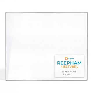 Vitre Reepham 415STV811L - Verre Rectangle pour poêle à bois