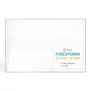 Vetro Firestorm 6.5 KW / 10 KW - Vetro Rettangolo per stufa a legna