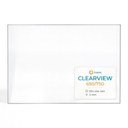 Clearview 650/750 Glass - Rectangular glass panel for wood burning stove