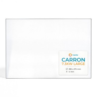 Carron 7.3KW LARGE Glas - Rechteck Kaminglas für Kaminofen