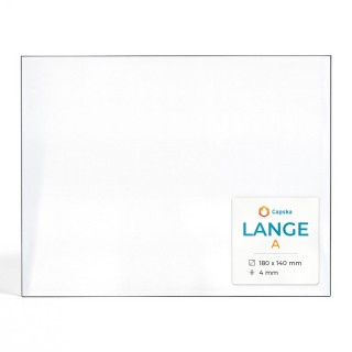 Lange A Rechteck Kaminglas für Kaminofen - 180 x 140 x 4 mm