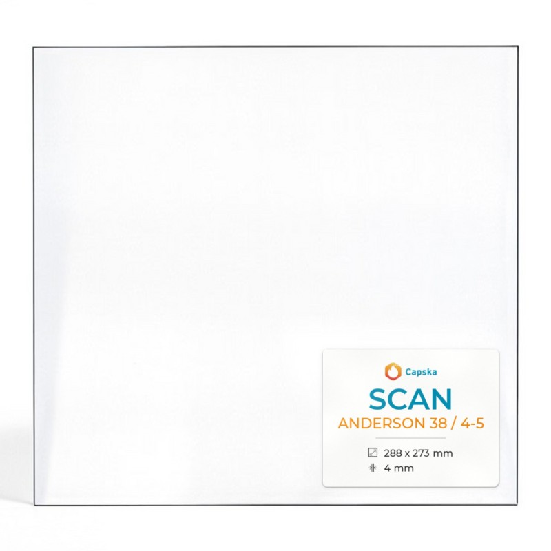 Kaminglas SCAN ANDERSON 38/4-5 - Rechteckiges Glas