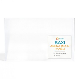 Baxi ARENA (MAIN PANEL) Glas - Rechteck Kaminglas für Kaminofen