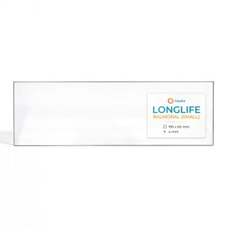 Longlife BALMORAL (SMALL) Glas - Rechteck Kaminglas für Kaminofen