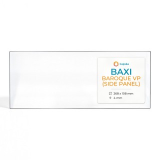 Baxi BAROQUE VP (SIDE PANEL) Glas - Rechteck Kaminglas für Kaminofen