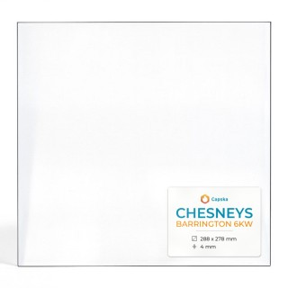 Chesneys BARRINGTON 6KW Glas - Rechteck Kaminglas für Kaminofen