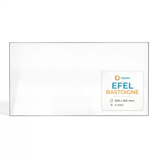 Vitre Efel BASTOIGNE - Verre Rectangle pour poêle à bois