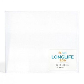 Vitre Longlife BD9 - Verre Rectangle pour poêle à bois