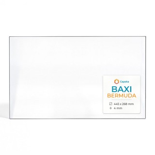Vitre Baxi BERMUDA - Verre Rectangle pour poêle à bois