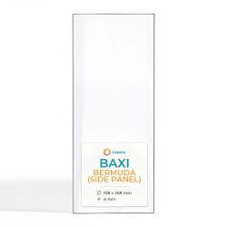 Baxi BERMUDA (SIDE PANEL) Glass - Rectangular glass panel for wood burning stove