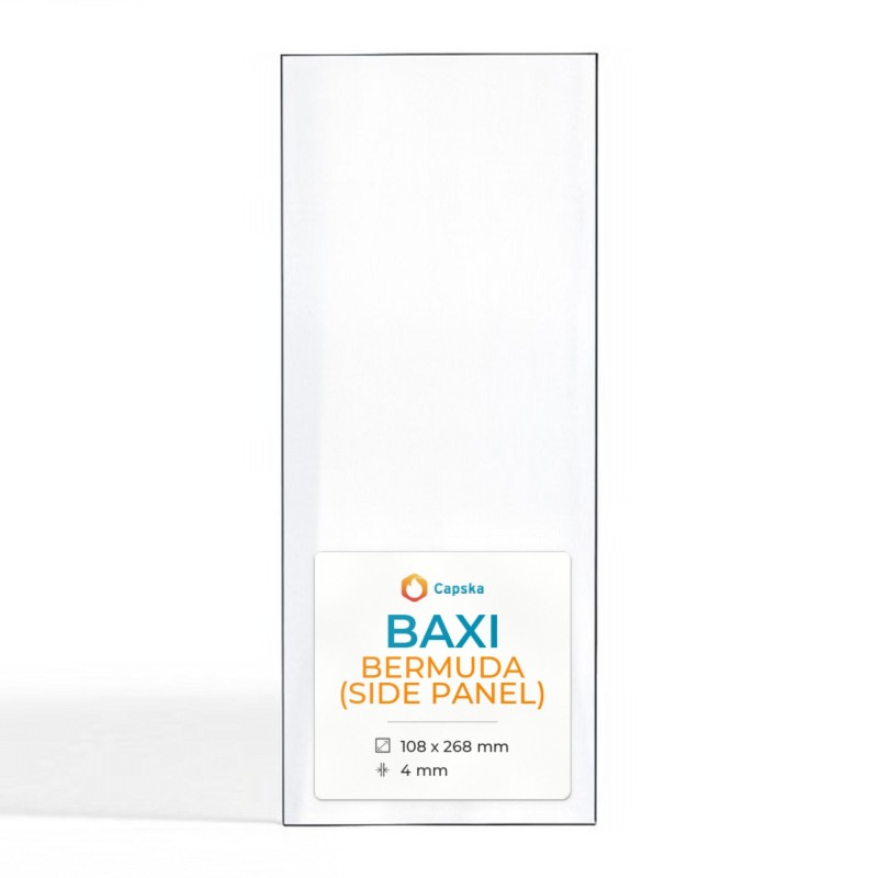 Vitre Baxi BERMUDA (SIDE PANEL) - Verre Rectangle pour poêle à bois