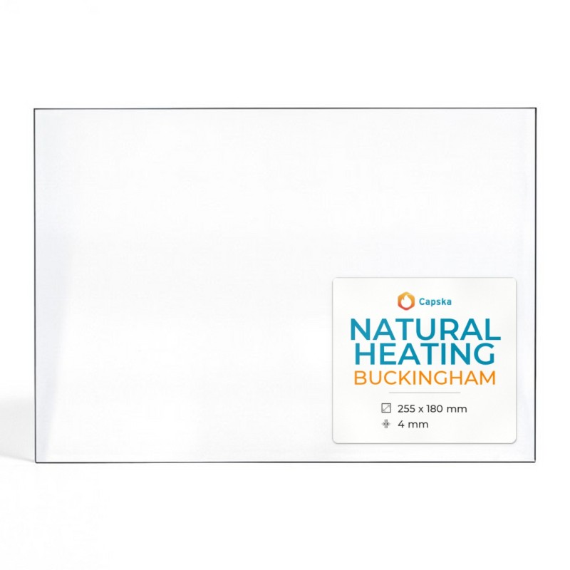 Vetro Natural Heating BUCKINGHAM - Vetro Rettangolo per stufa a legna