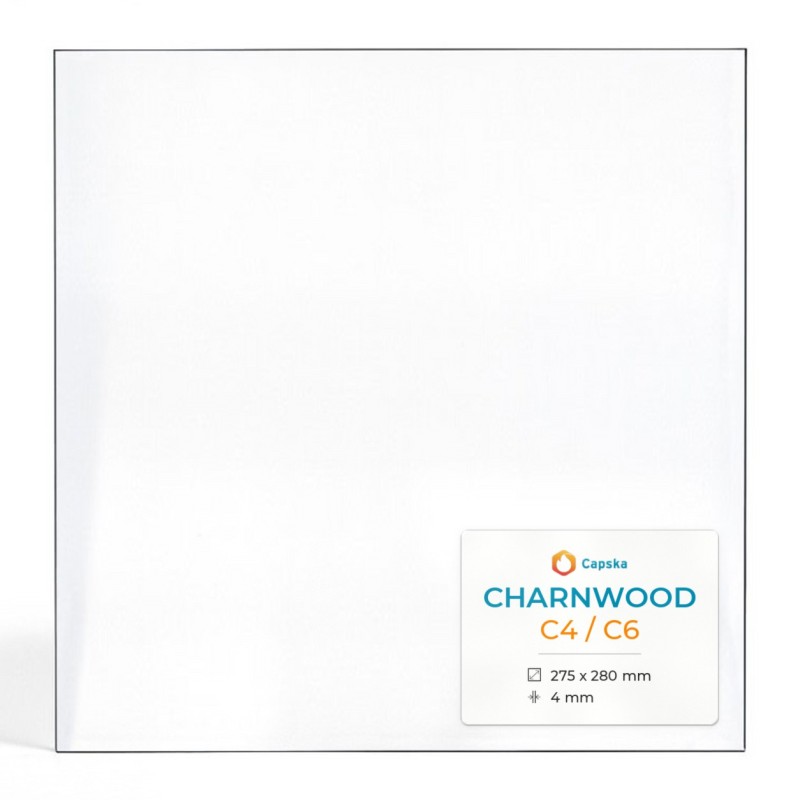 Vitre Charnwood C4 / C6 - Verre Rectangle pour poêle à bois