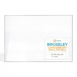 Broseley CANTERBURY (MULTIFUEL) Glass - Rectangular glass panel for wood burning stove