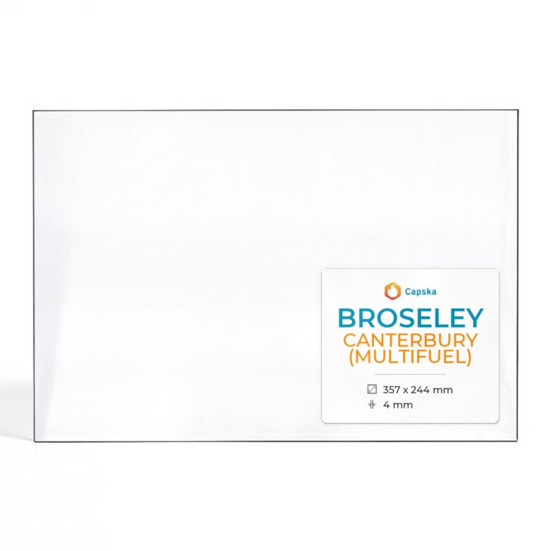 Vitre Broseley CANTERBURY (MULTIFUEL) - Verre Rectangle pour poêle à bois