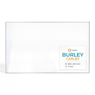 Burley CARLBY Glas - Rechteck Kaminglas für Kaminofen