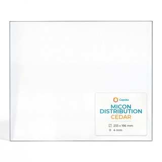 Micon Distribution CEDAR Glass - Rectangular Panel for Wood Burning Stove