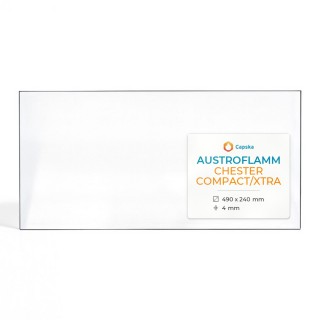 Austroflamm CHESTER COMPACT/XTRA Glass - Rectangular Panel