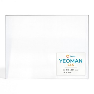 Yeoman CL5 Glas - Rechteck Kaminglas für Kaminofen
