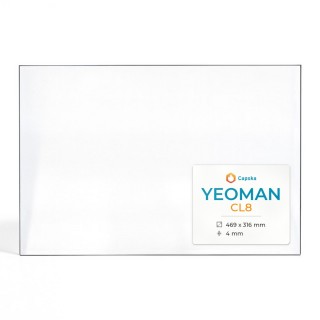 Yeoman CL8 Glas - Rechteck Kaminglas für Kaminofen