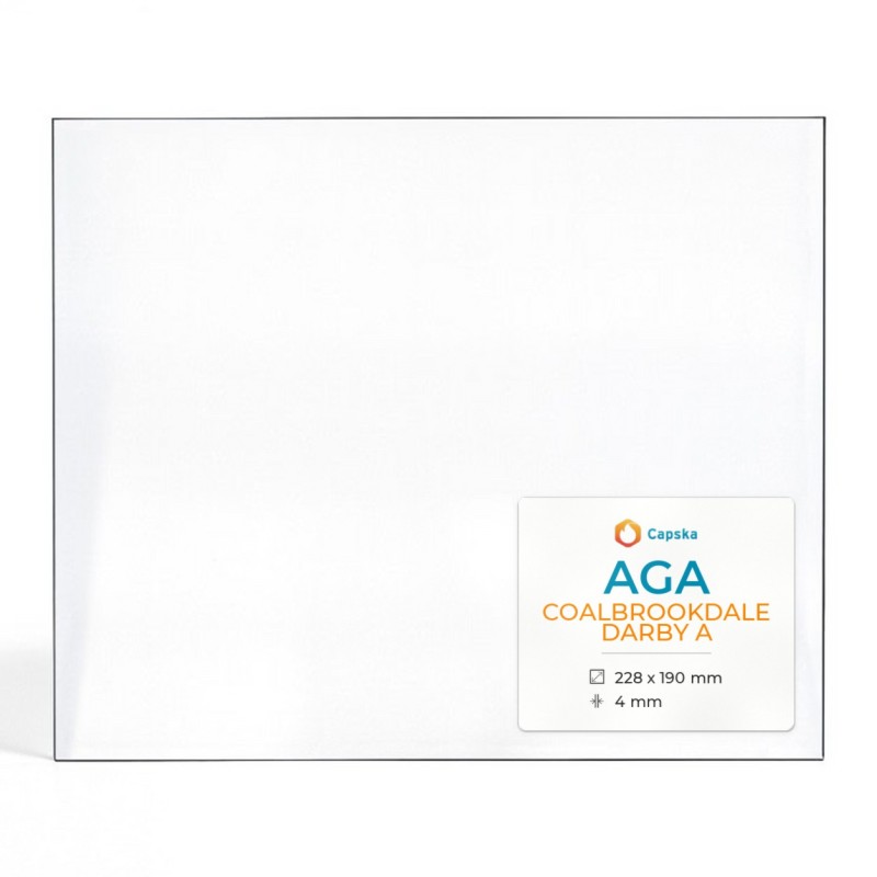 Vitre AGA COALBROOKDALE DARBY A - Verre Rectangle pour poêle à bois