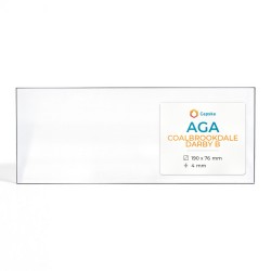 Vitre Aga COALBROOKDALE DARBY B - Verre Rectangle pour poêle à bois