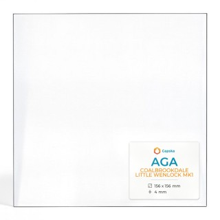 Aga COALBROOKDALE LITTLE WENLOCK MK1 Glas - Rechteck Kaminglas