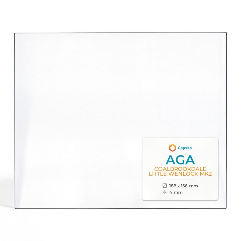 Vitre Aga COALBROOKDALE LITTLE WENLOCK MK2 - Verre Rectangle pour poêle à bois