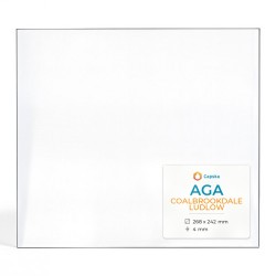 Vitre Aga COALBROOKDALE LUDLOW - Verre Rectangle pour poêle à bois