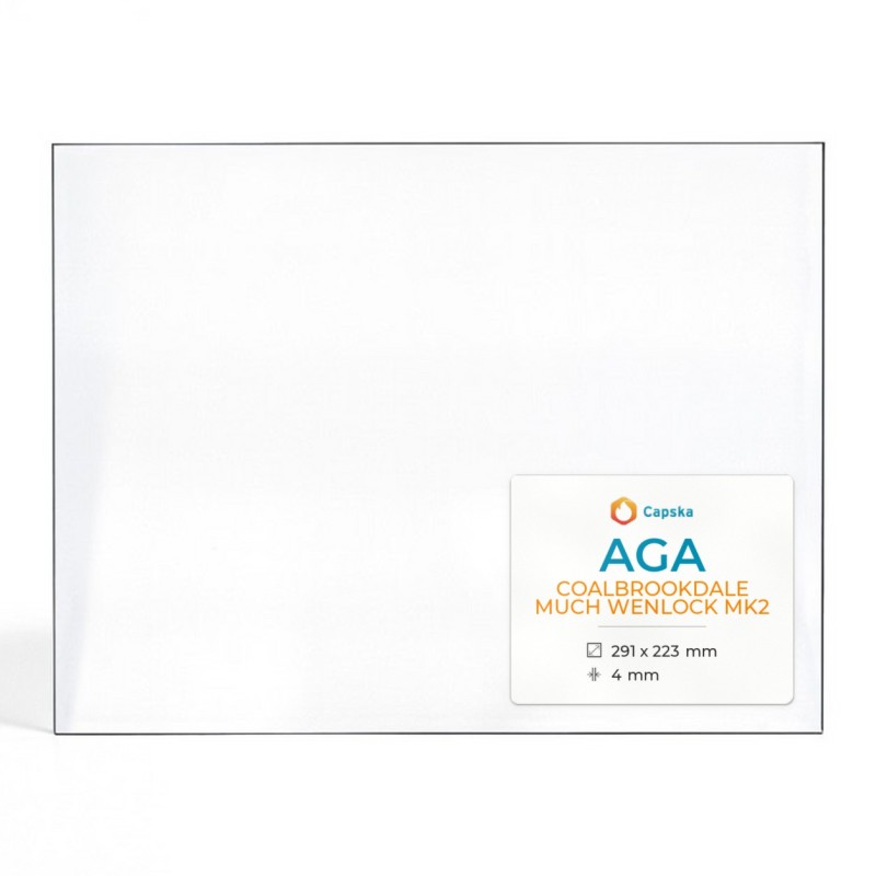Aga COALBROOKDALE MUCH WENLOCK MK2 Glass Panel - Rectangular Shape